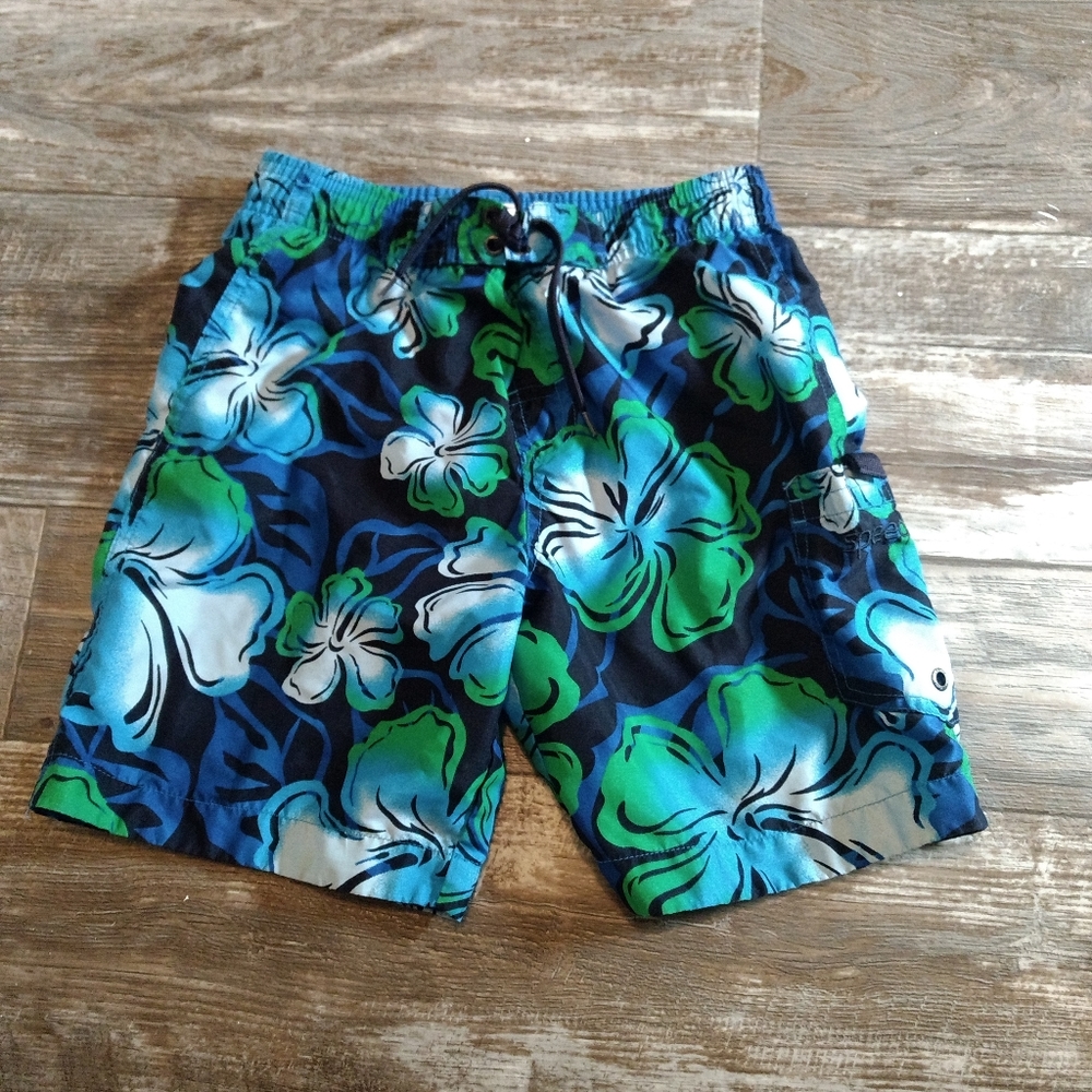 2 pairs boys swim trunks